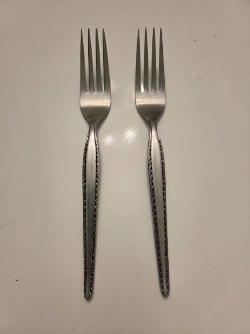 Vintage National Granada Dinner Forks (2) Stainless Steel Japan Set